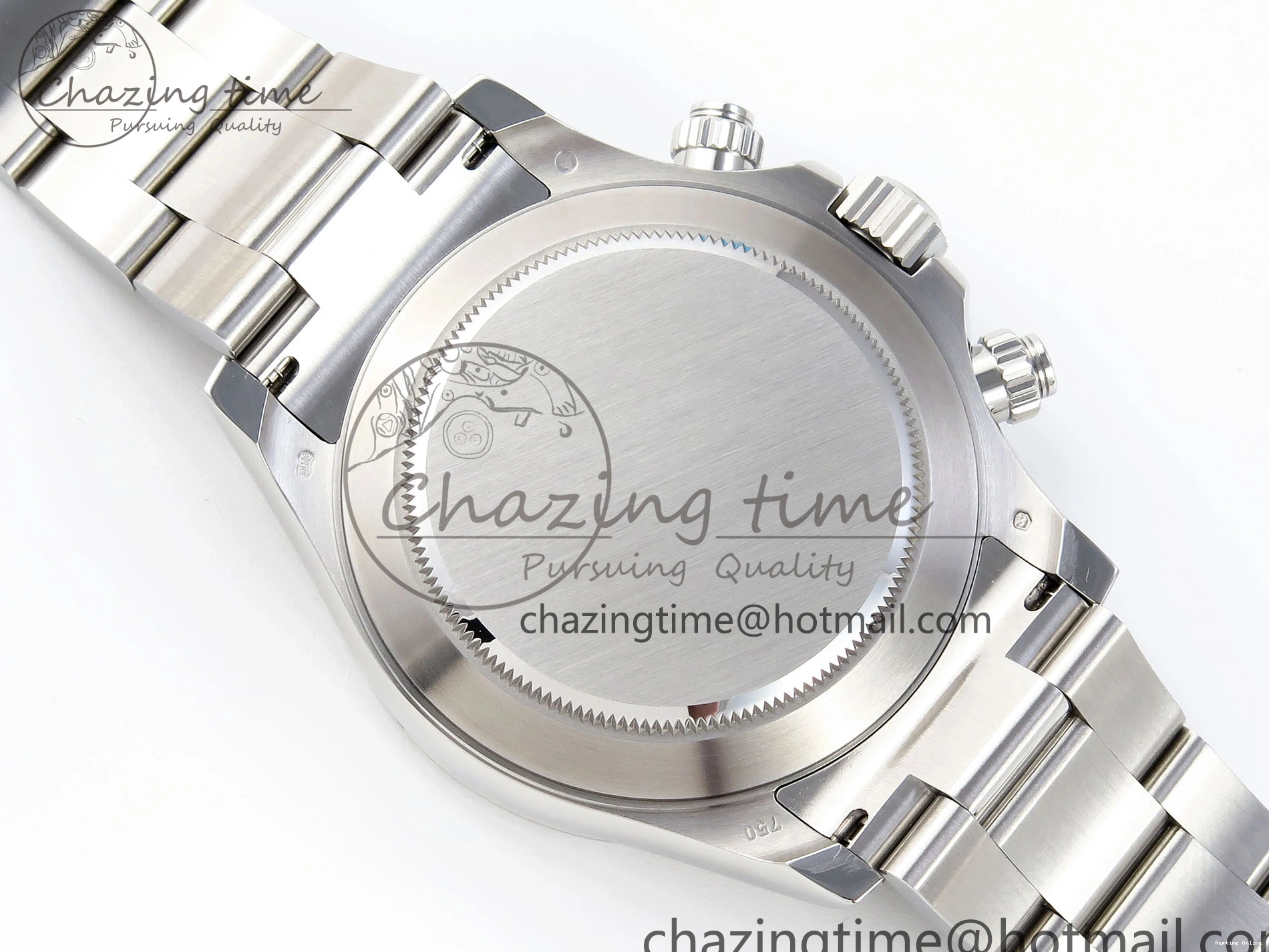 0418 TimelessDesign DAYTONA 116506 SS OMF BEST EDITION ICE BLUE DIAL ON SS BRACELET A7750 (SLIM MOVEMENT) 1811